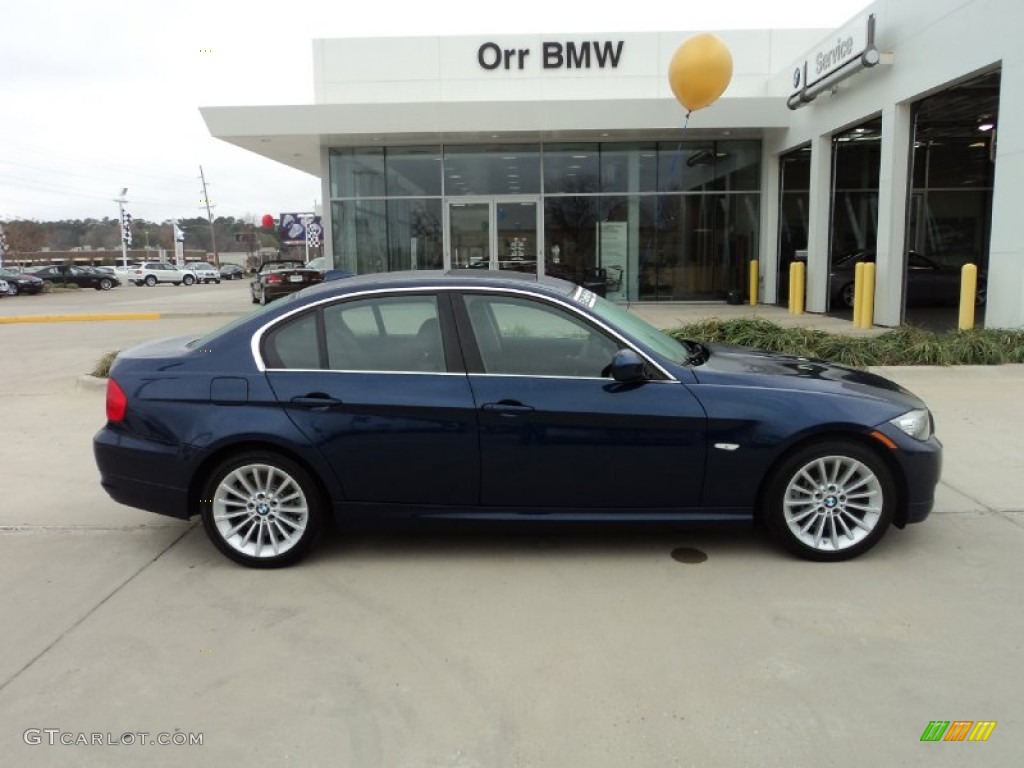 2011 3 Series 335i Sedan - Deep Sea Blue Metallic / Black photo #6