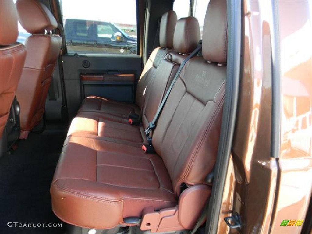 Chaparral Leather Interior 2012 Ford F350 Super Duty King Ranch Crew Cab 4x4 Dually Photo #59364651