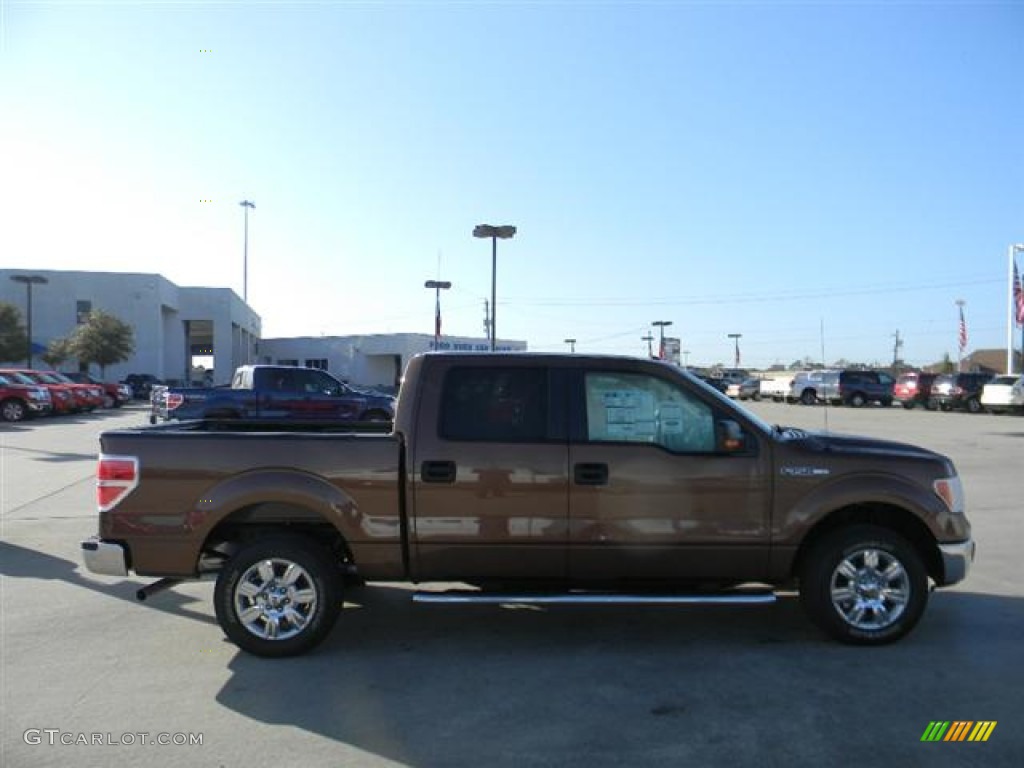 2011 F150 XLT SuperCrew - Golden Bronze Metallic / Pale Adobe photo #4