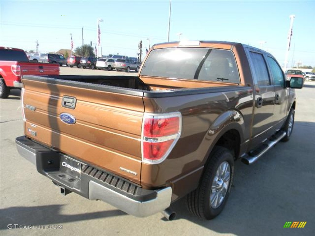 2011 F150 XLT SuperCrew - Golden Bronze Metallic / Pale Adobe photo #5