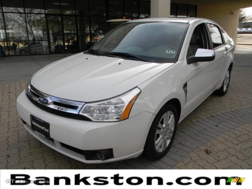 2009 Focus SEL Sedan - White Suede / Medium Stone photo #1