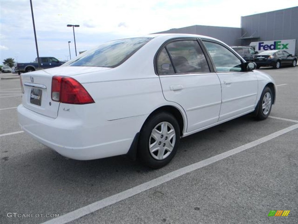 2003 Civic LX Sedan - Taffeta White / Gray photo #5