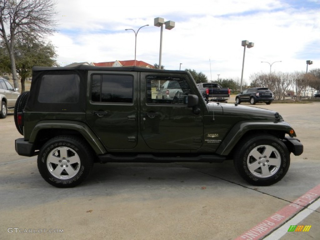 2008 Wrangler Unlimited Sahara - Jeep Green Metallic / Dark Slate Gray/Med Slate Gray photo #3