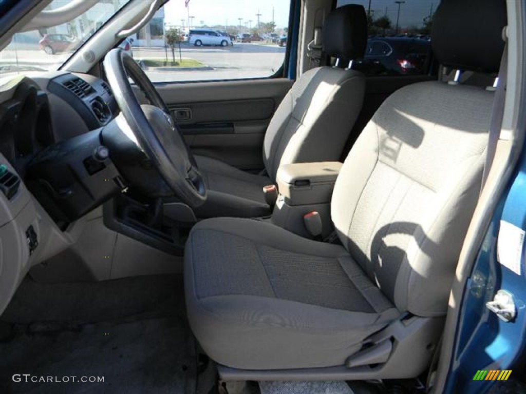 2002 Frontier XE Crew Cab - Just Blue Metallic / Charcoal photo #16