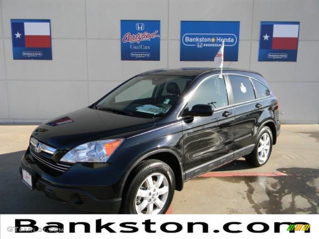 2008 CR-V EX-L - Nighthawk Black Pearl / Black photo #1