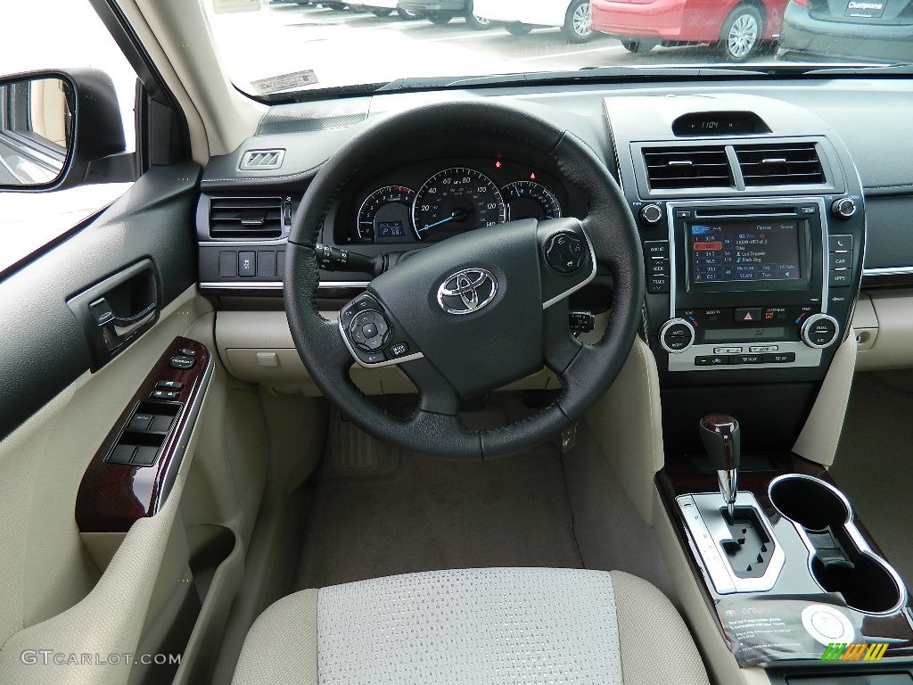 2012 Camry XLE - Cypress Green Pearl / Ivory photo #13