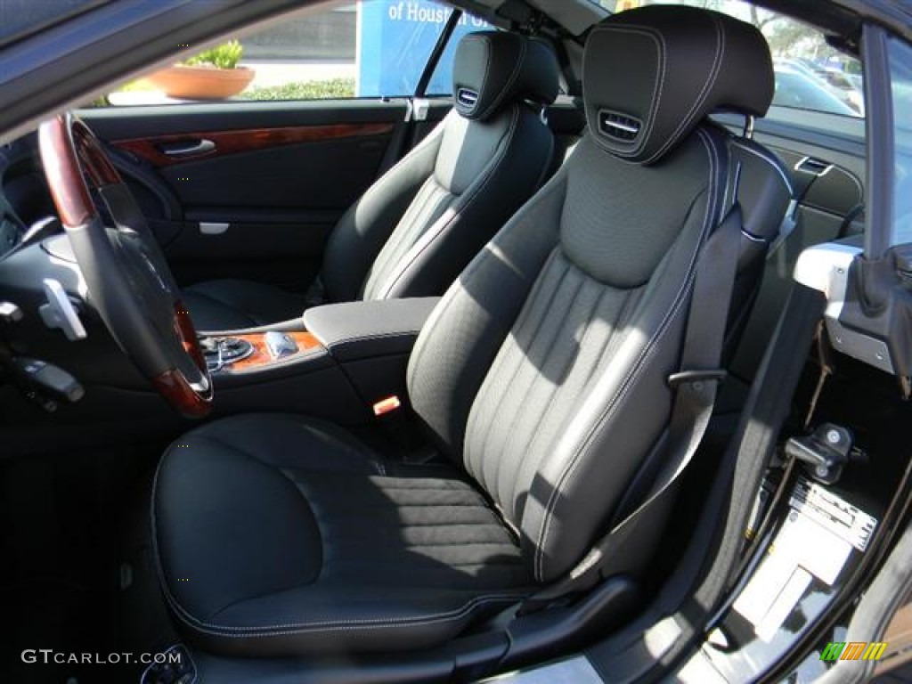 Black Interior 2012 Mercedes-Benz SL 550 Roadster Photo #59371557