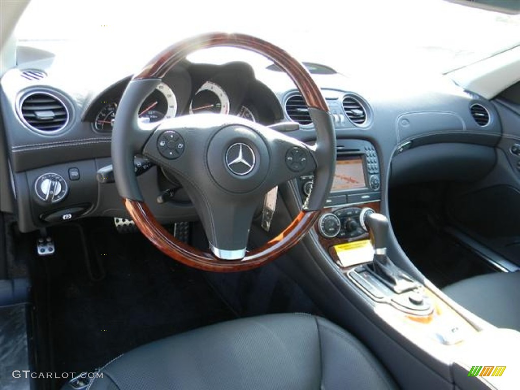2012 Mercedes-Benz SL 550 Roadster Black Dashboard Photo #59371565