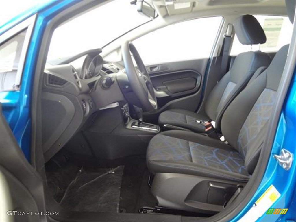 2012 Fiesta SES Hatchback - Blue Candy Metallic / Charcoal Black/Blue photo #9