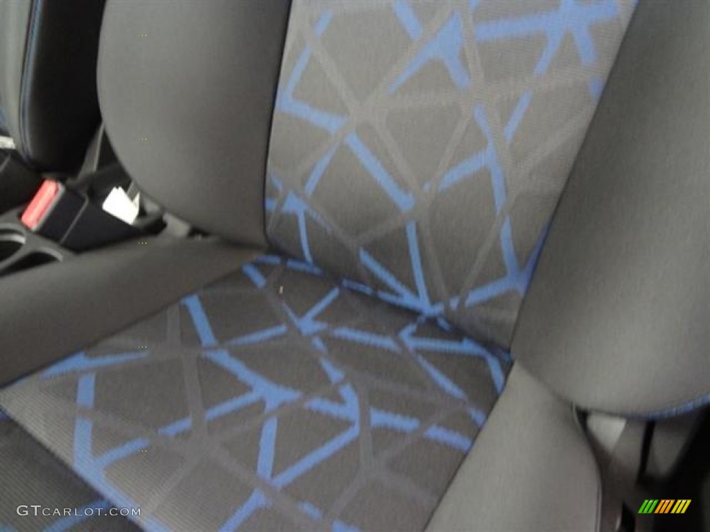 Charcoal Black/Blue Interior 2012 Ford Fiesta SES Hatchback Photo #59372664