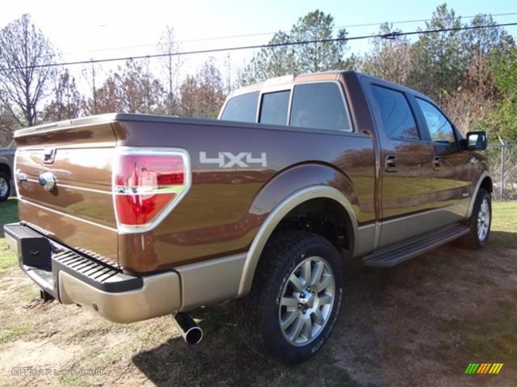 2012 F150 King Ranch SuperCrew 4x4 - Golden Bronze Metallic / King Ranch Chaparral Leather photo #7
