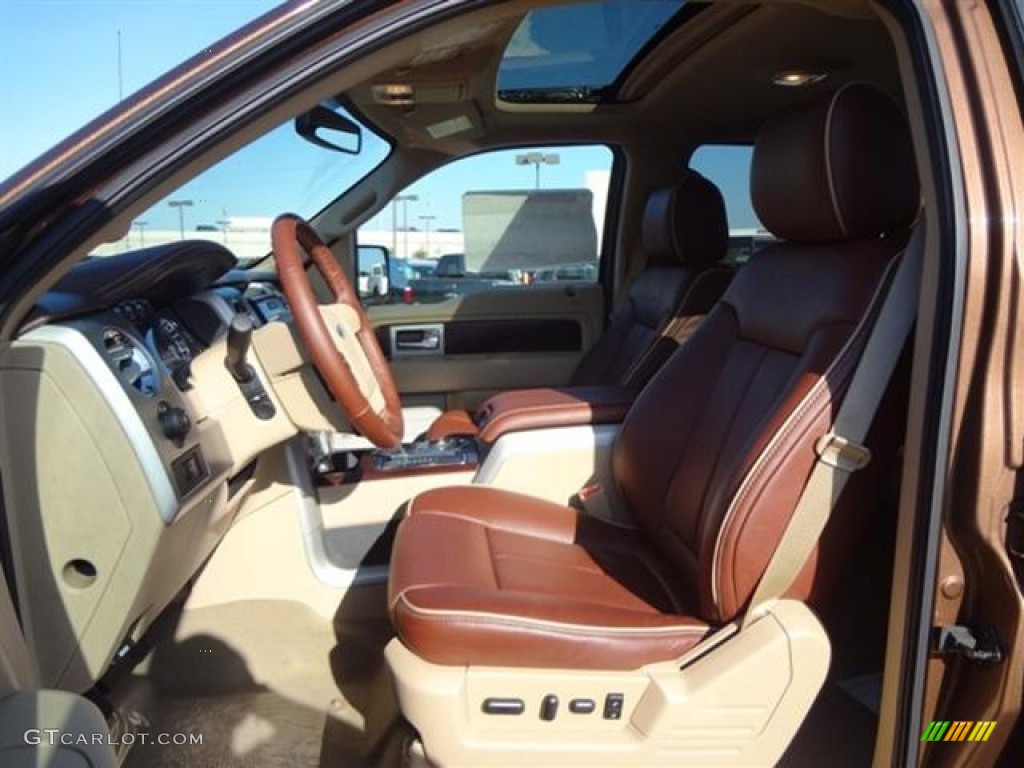 2012 F150 King Ranch SuperCrew 4x4 - Golden Bronze Metallic / King Ranch Chaparral Leather photo #14