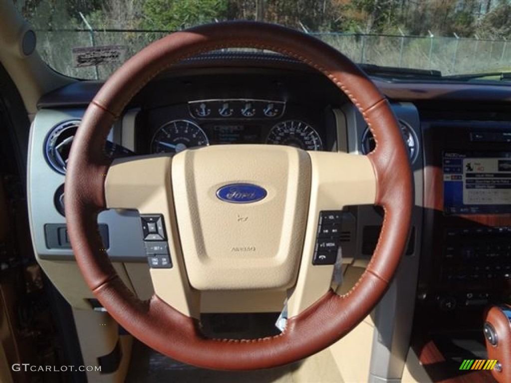 2012 F150 King Ranch SuperCrew 4x4 - Golden Bronze Metallic / King Ranch Chaparral Leather photo #27