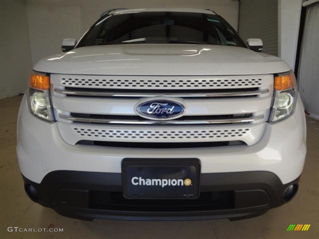 2012 Explorer Limited - White Platinum Tri-Coat / Charcoal Black photo #2