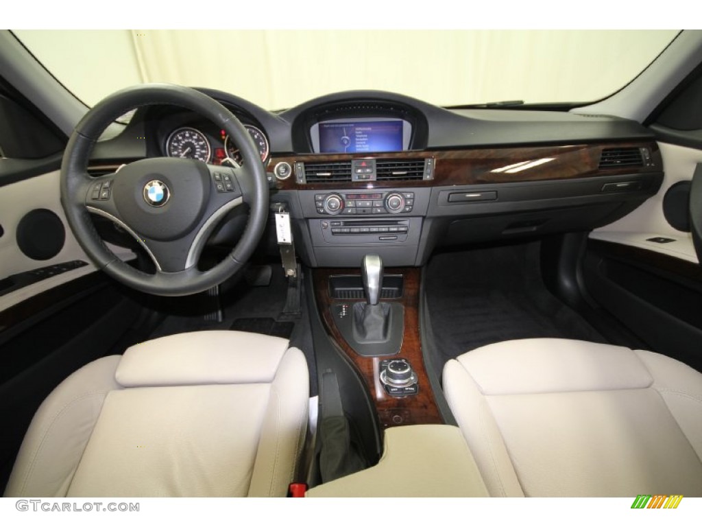 2011 BMW 3 Series 328i Sedan Oyster/Black Dakota Leather Dashboard Photo #59379170