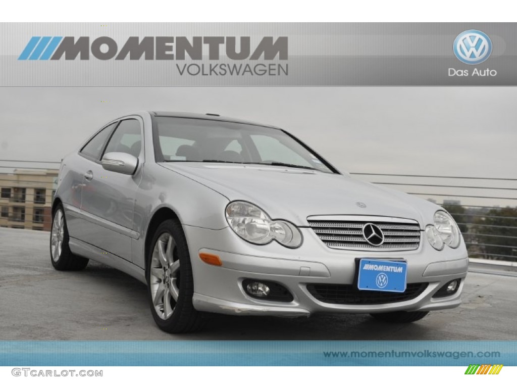 2005 C 320 Coupe - Iridium Silver Metallic / Black photo #1