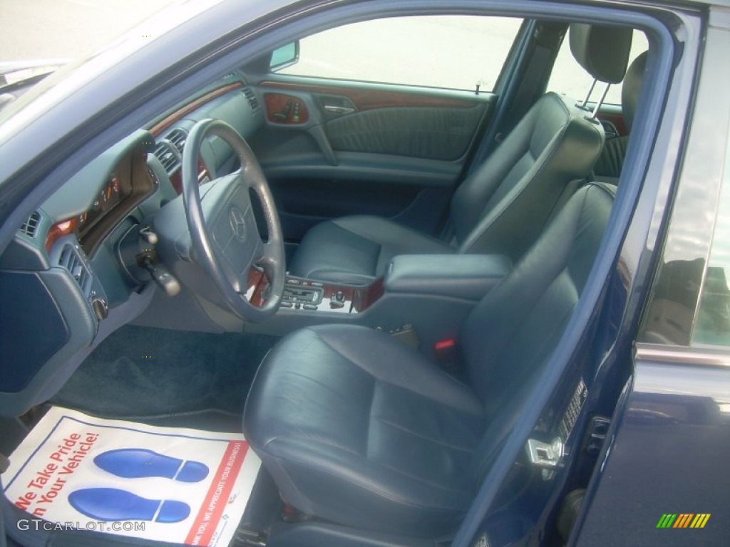Blue Interior 1998 Mercedes-Benz E 320 4Matic Sedan Photo #59379563