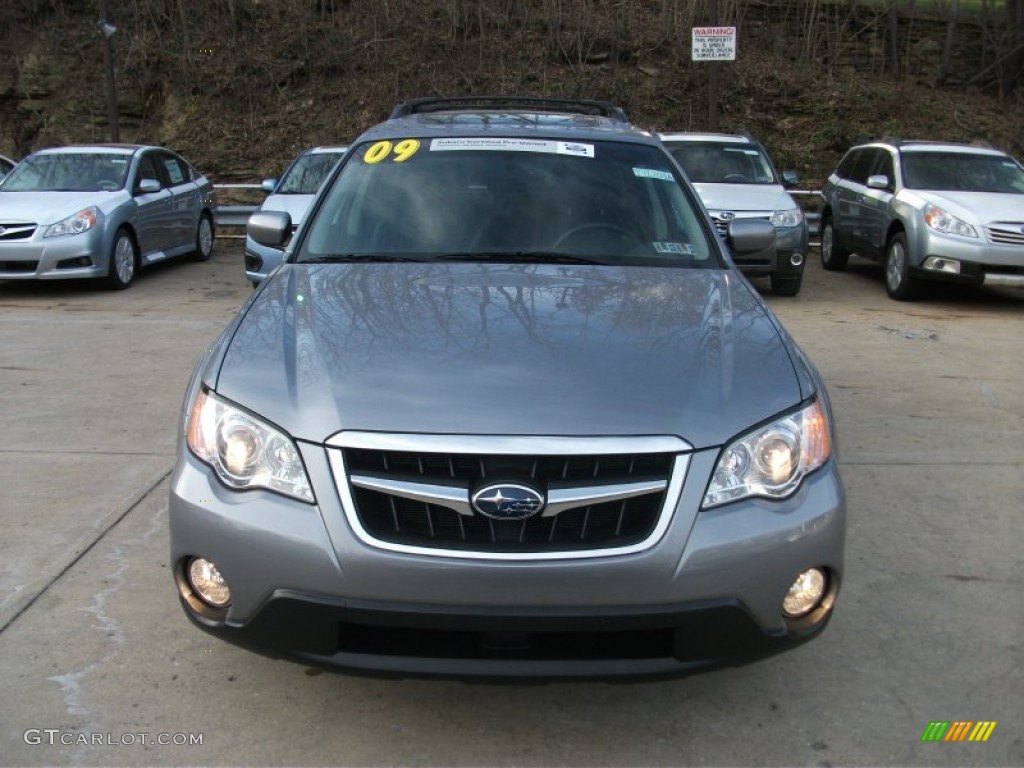 2009 Outback 2.5i Limited Wagon - Quartz Silver Metallic / Off Black photo #4