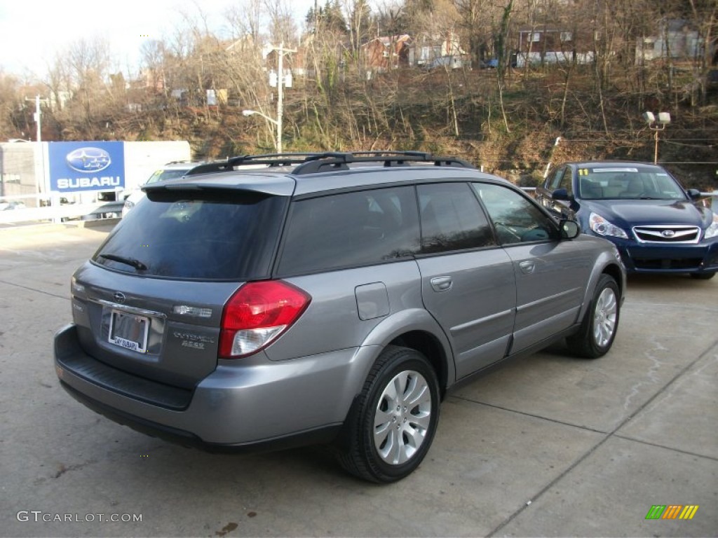 2009 Outback 2.5i Limited Wagon - Quartz Silver Metallic / Off Black photo #7