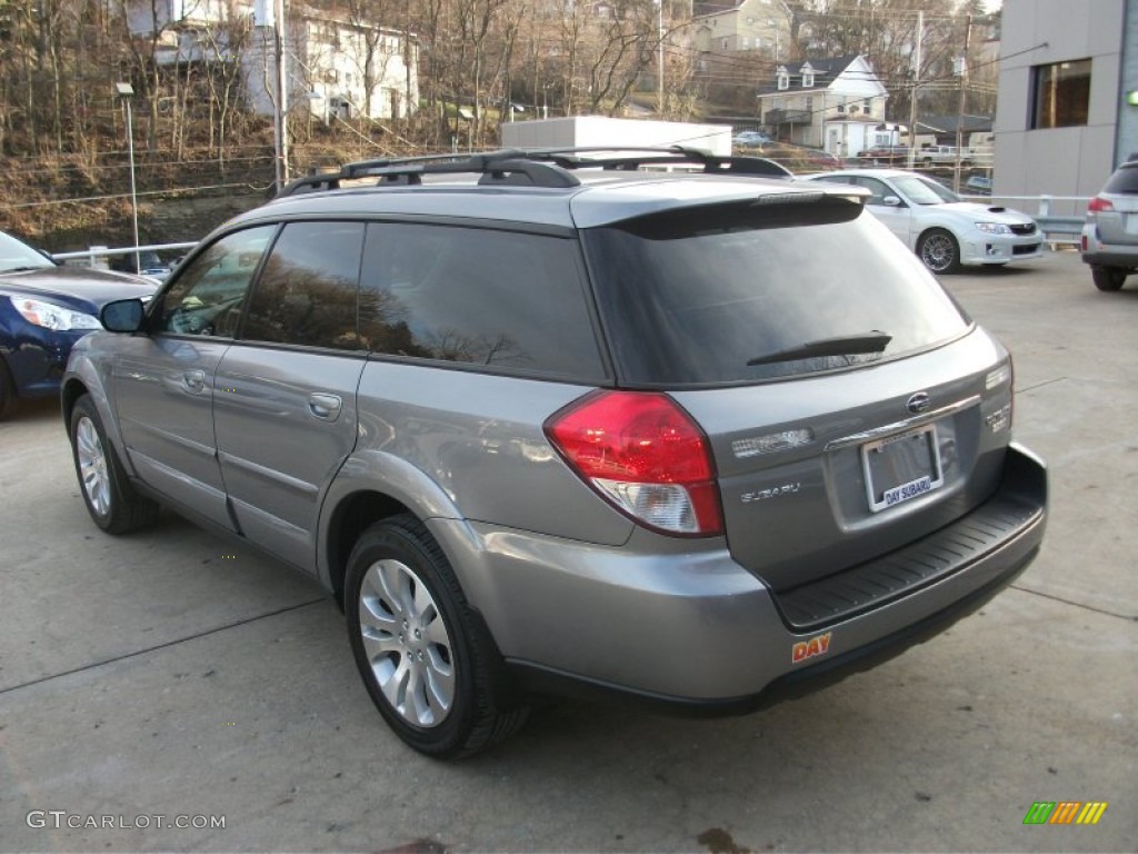 2009 Outback 2.5i Limited Wagon - Quartz Silver Metallic / Off Black photo #9