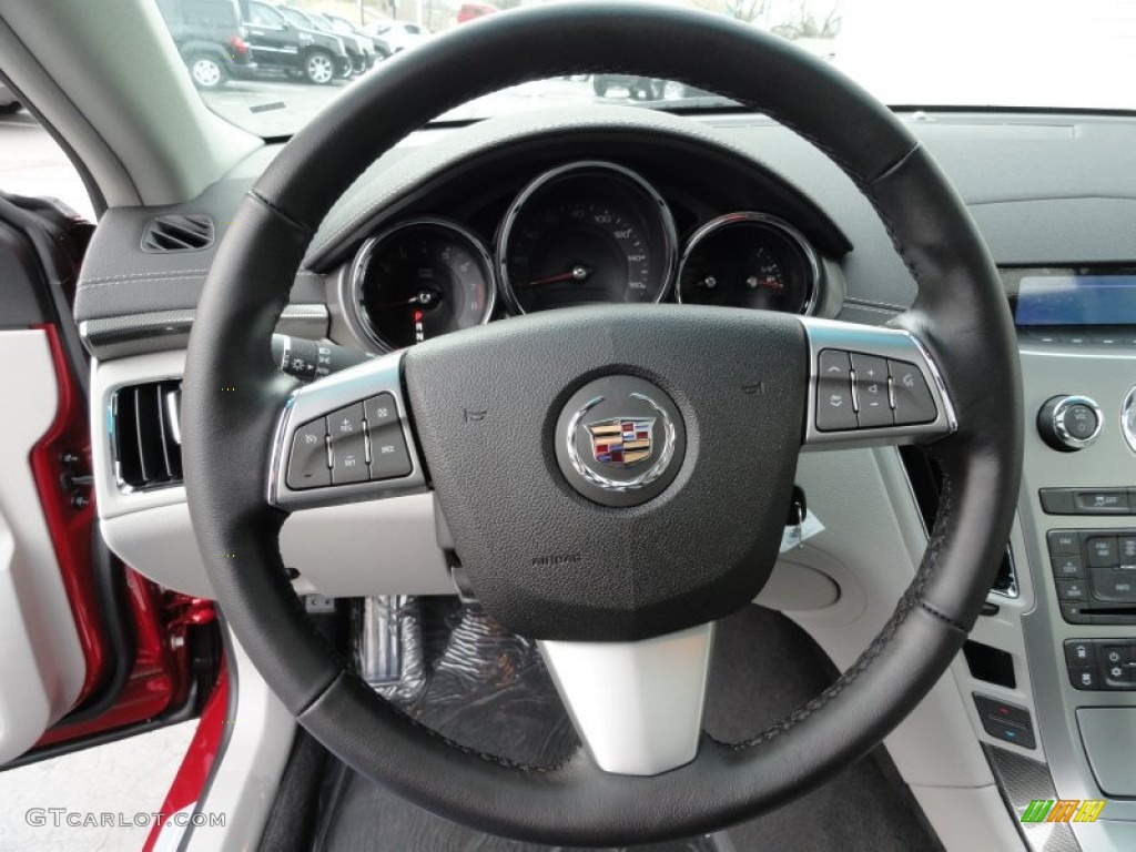 2012 Cadillac CTS 4 3.0 AWD Sedan Light Titanium/Ebony Steering Wheel Photo #59380916