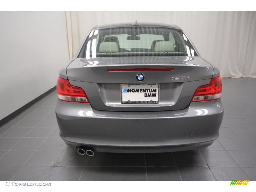 2012 1 Series 128i Coupe - Space Grey Metallic / Oyster photo #9