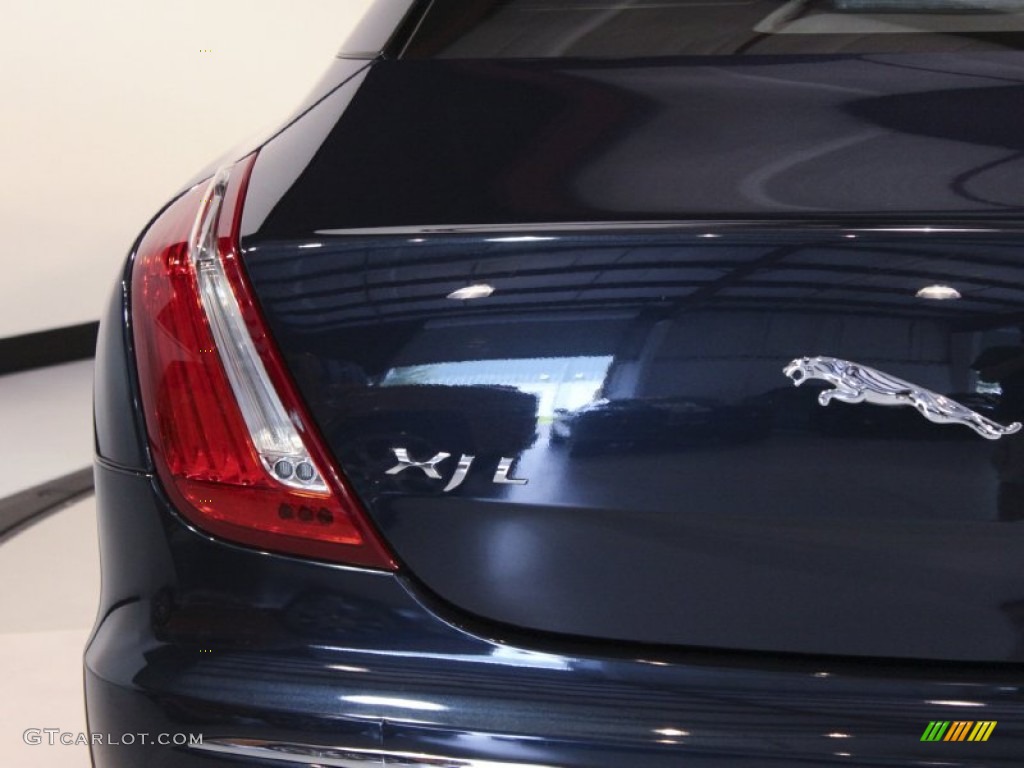 2011 XJ XJL Supersport - Indigo Metallic / Parchment/Navy Blue photo #47