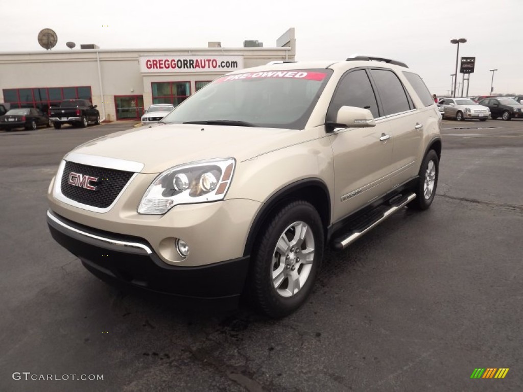 2008 Acadia SLT AWD - Gold Mist Metallic / Light Titanium photo #1