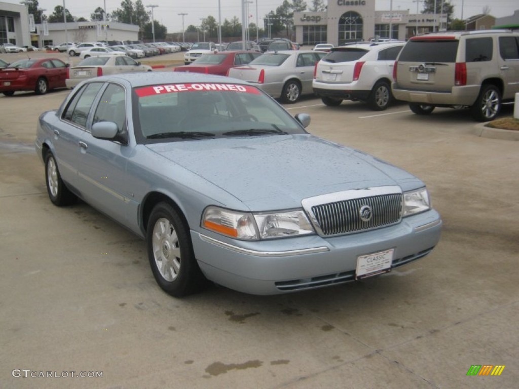 2004 Grand Marquis LS - Light Ice Blue Metallic / Medium Parchment photo #7