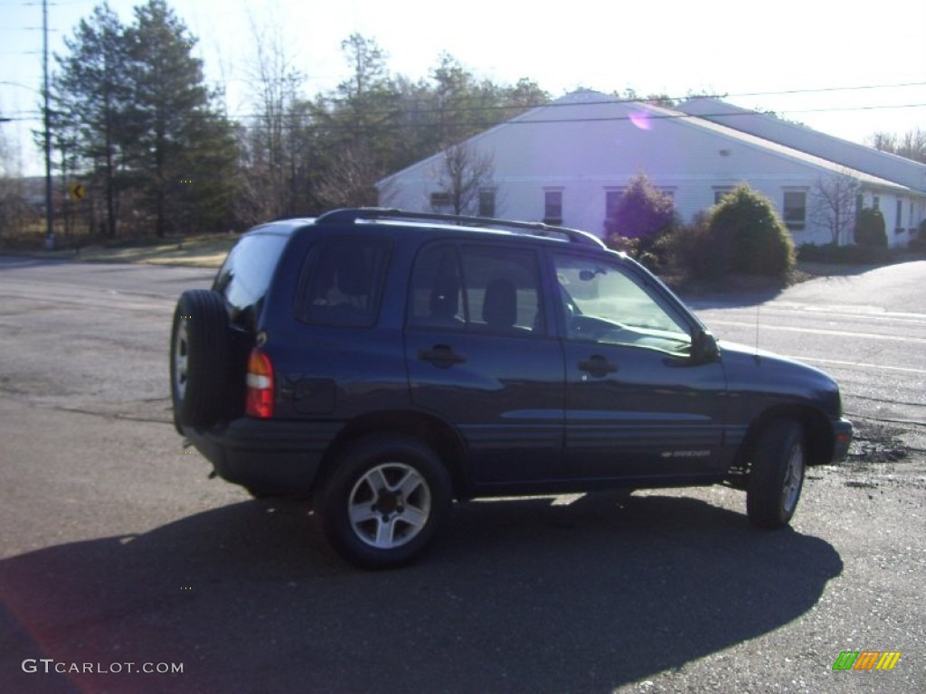 2003 Tracker 4WD Hard Top - Indigo Blue Metallic / Medium Gray photo #4