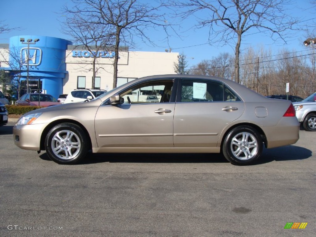 2007 Accord EX Sedan - Desert Mist Metallic / Ivory photo #1