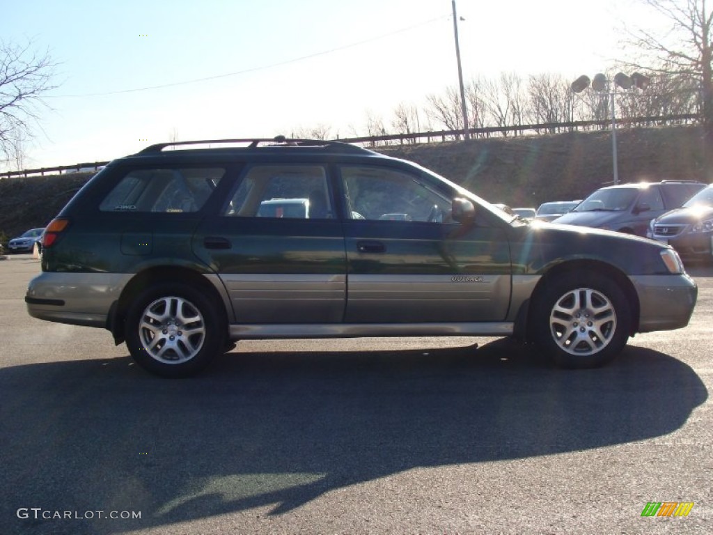 2002 Outback Wagon - Timberline Green / Beige photo #8