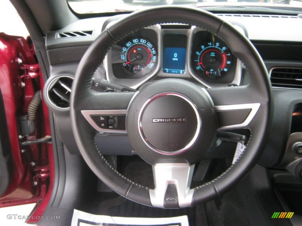 2010 Chevrolet Camaro SS Coupe Black Steering Wheel Photo #59386016
