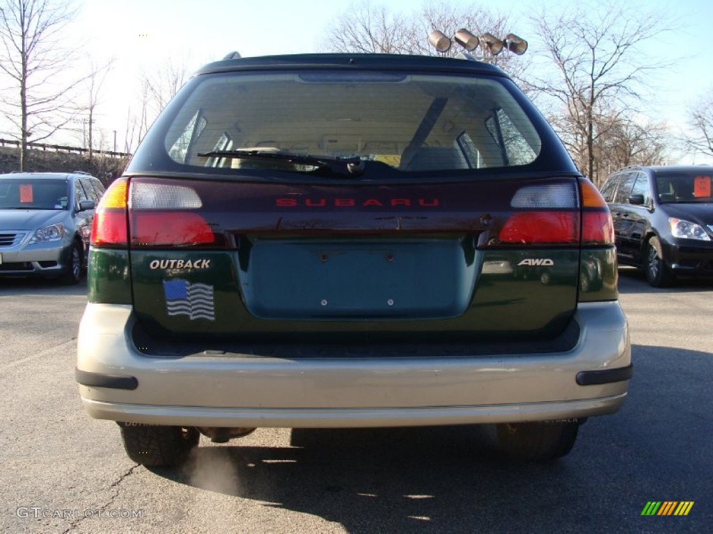 2002 Outback Wagon - Timberline Green / Beige photo #10