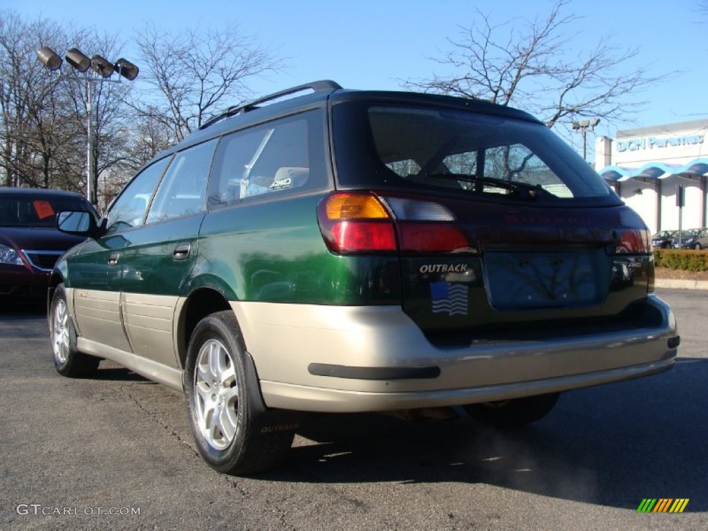 2002 Outback Wagon - Timberline Green / Beige photo #11