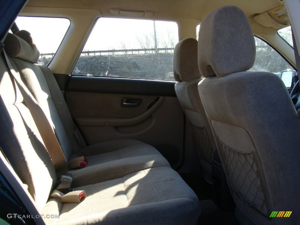 2002 Outback Wagon - Timberline Green / Beige photo #13