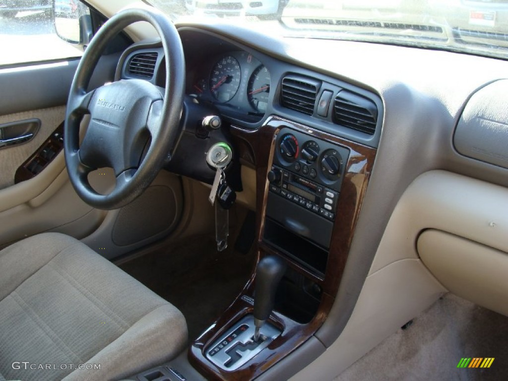 2002 Outback Wagon - Timberline Green / Beige photo #16
