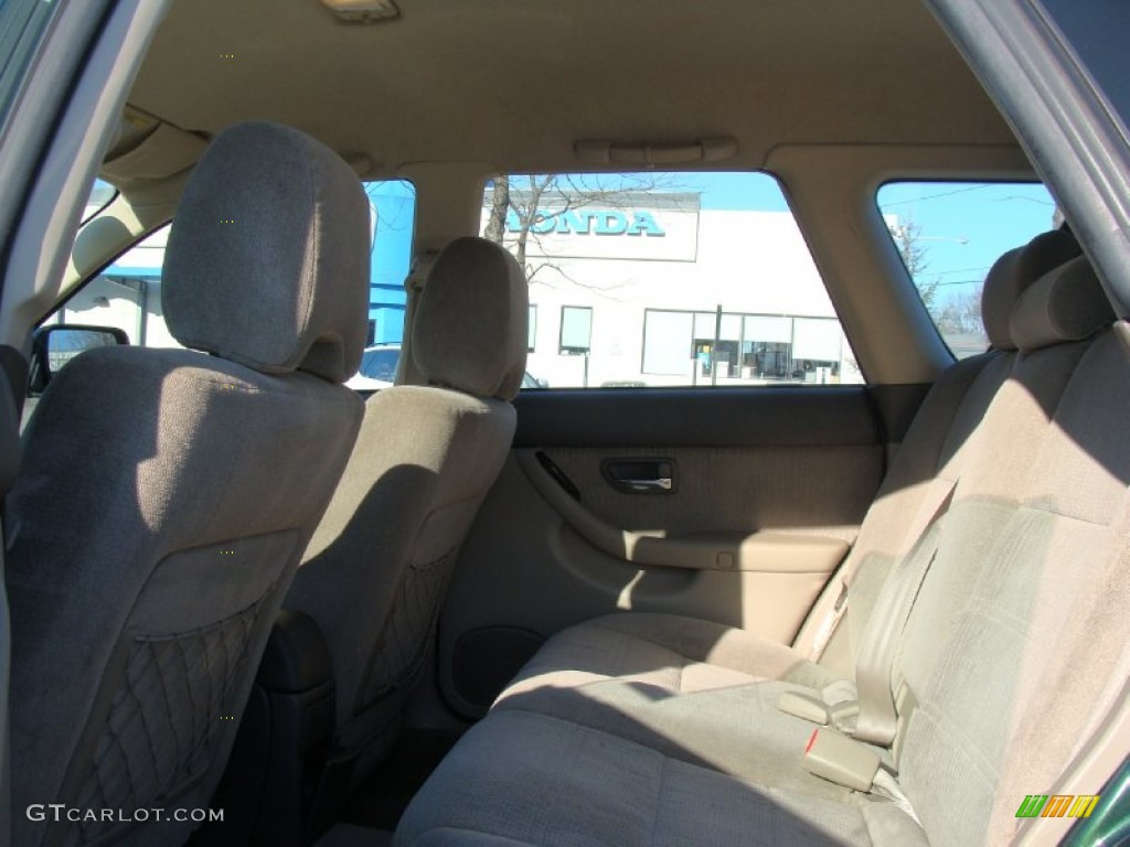 2002 Outback Wagon - Timberline Green / Beige photo #18