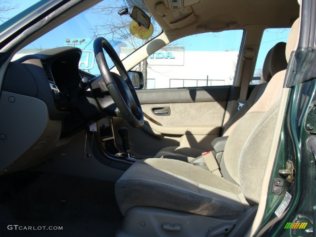 2002 Outback Wagon - Timberline Green / Beige photo #19