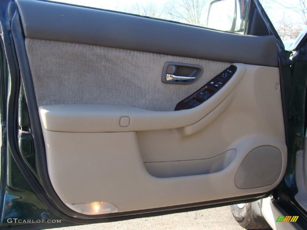 2002 Outback Wagon - Timberline Green / Beige photo #20