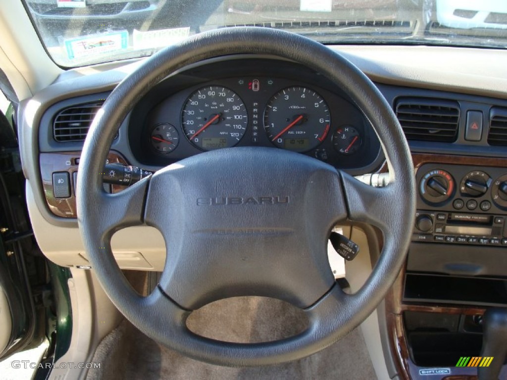 2002 Outback Wagon - Timberline Green / Beige photo #26