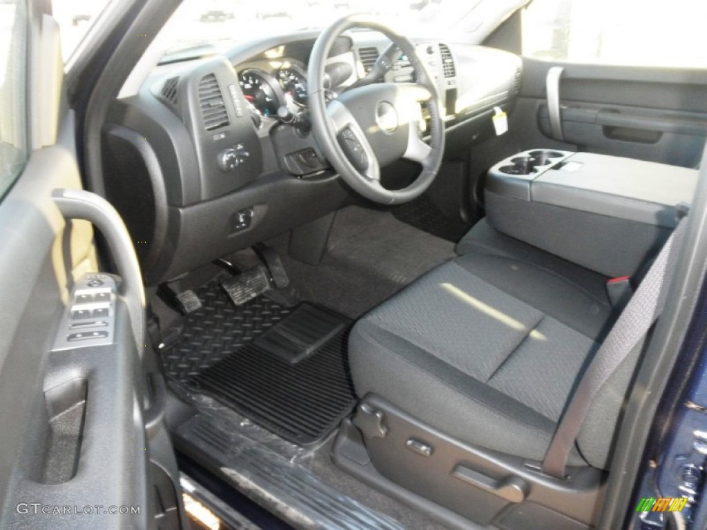 Ebony Interior 2012 GMC Sierra 2500HD SLE Crew Cab 4x4 Photo #59386580