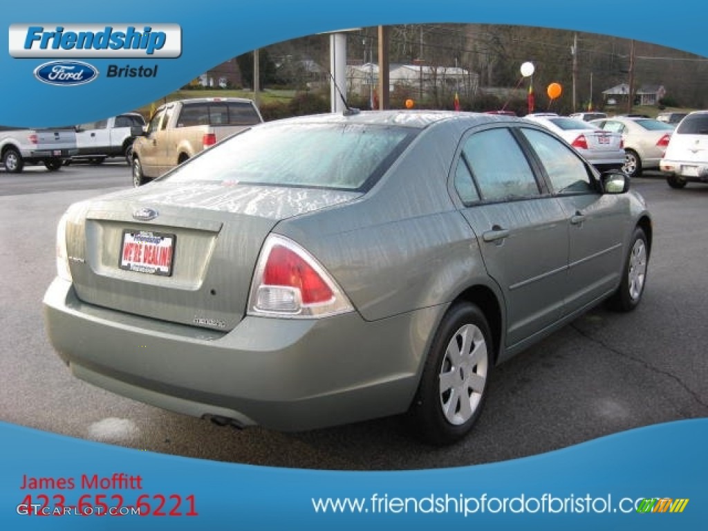 2008 Fusion S - Moss Green Metallic / Medium Light Stone photo #6