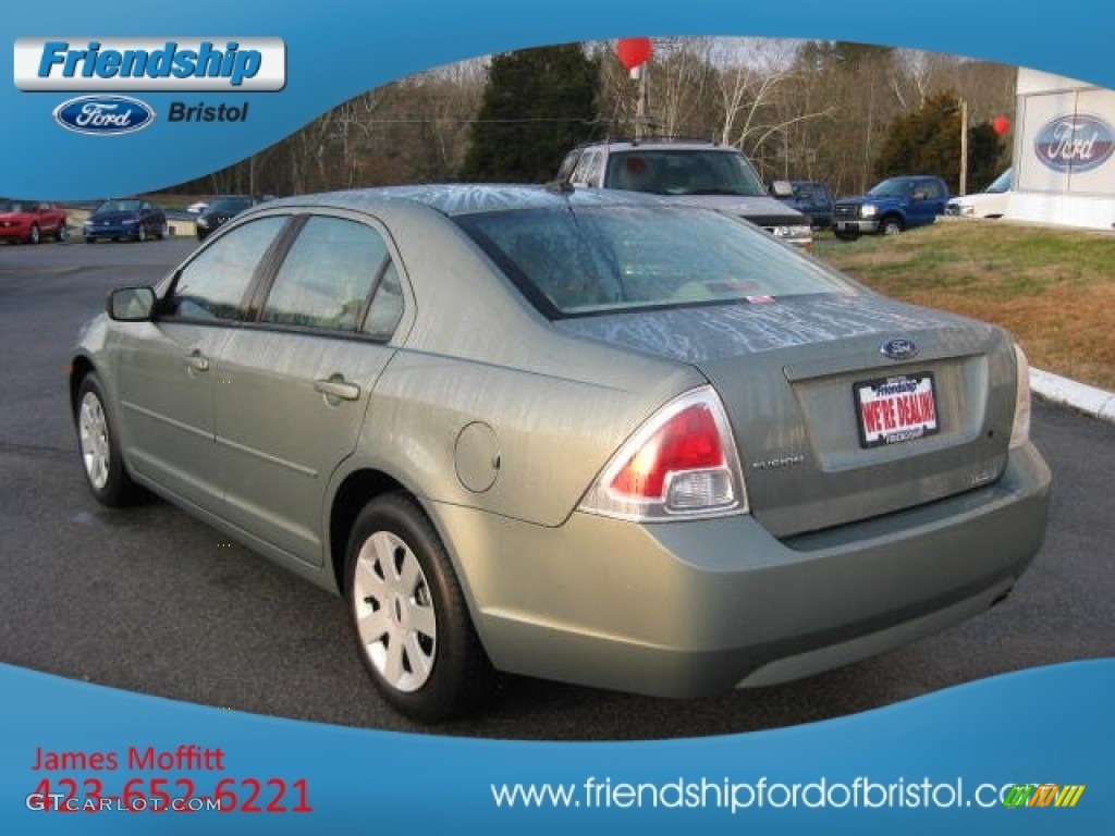 2008 Fusion S - Moss Green Metallic / Medium Light Stone photo #8