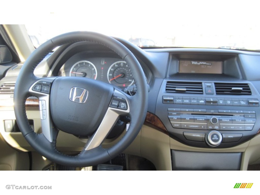 2012 Honda Accord EX-L Sedan Ivory Dashboard Photo #59388898