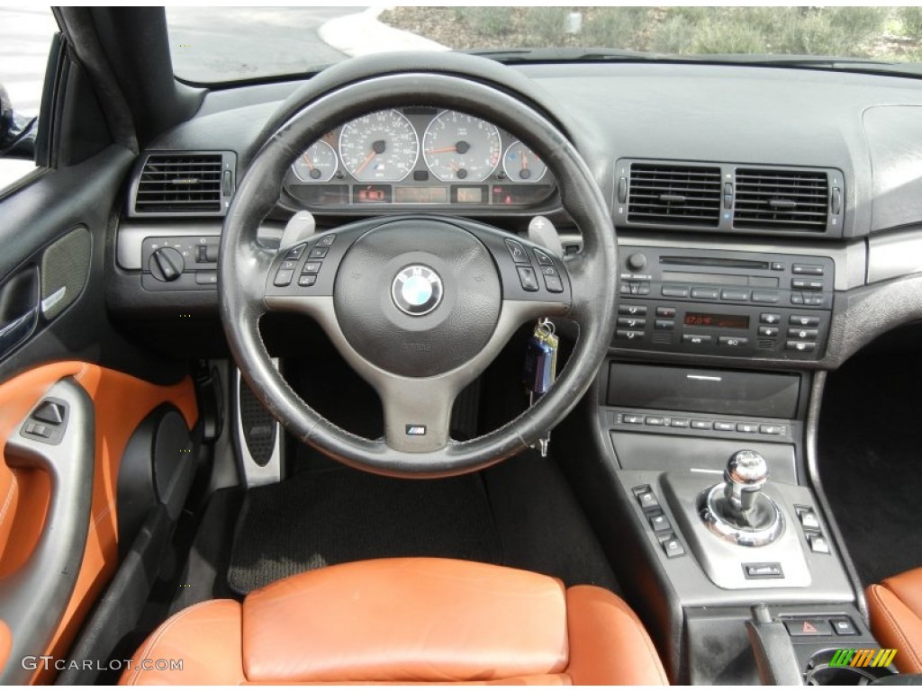 2004 BMW M3 Convertible Cinnamon Dashboard Photo #59389312