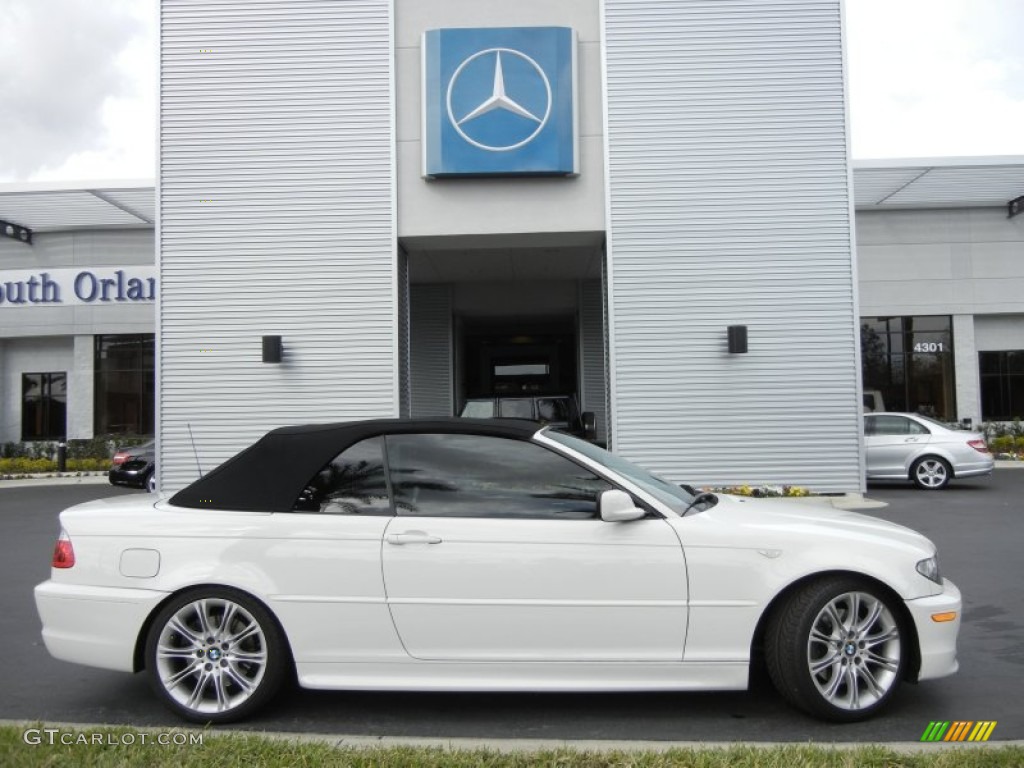 2006 3 Series 330i Convertible - Alpine White / Black photo #5