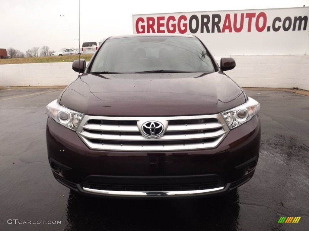 2012 Highlander V6 - Sizzling Crimson Mica / Sand Beige photo #2