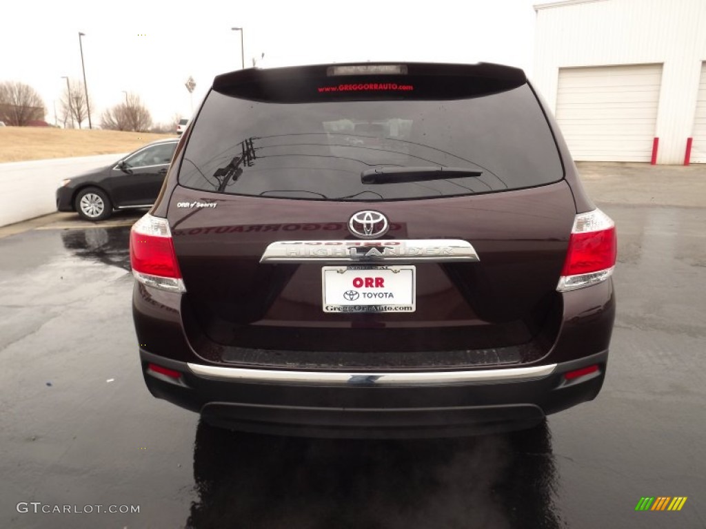 2012 Highlander V6 - Sizzling Crimson Mica / Sand Beige photo #6