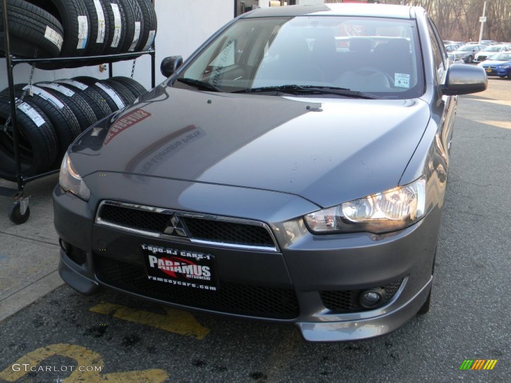 2009 Lancer GTS - Graphite Gray Pearl / Black photo #1